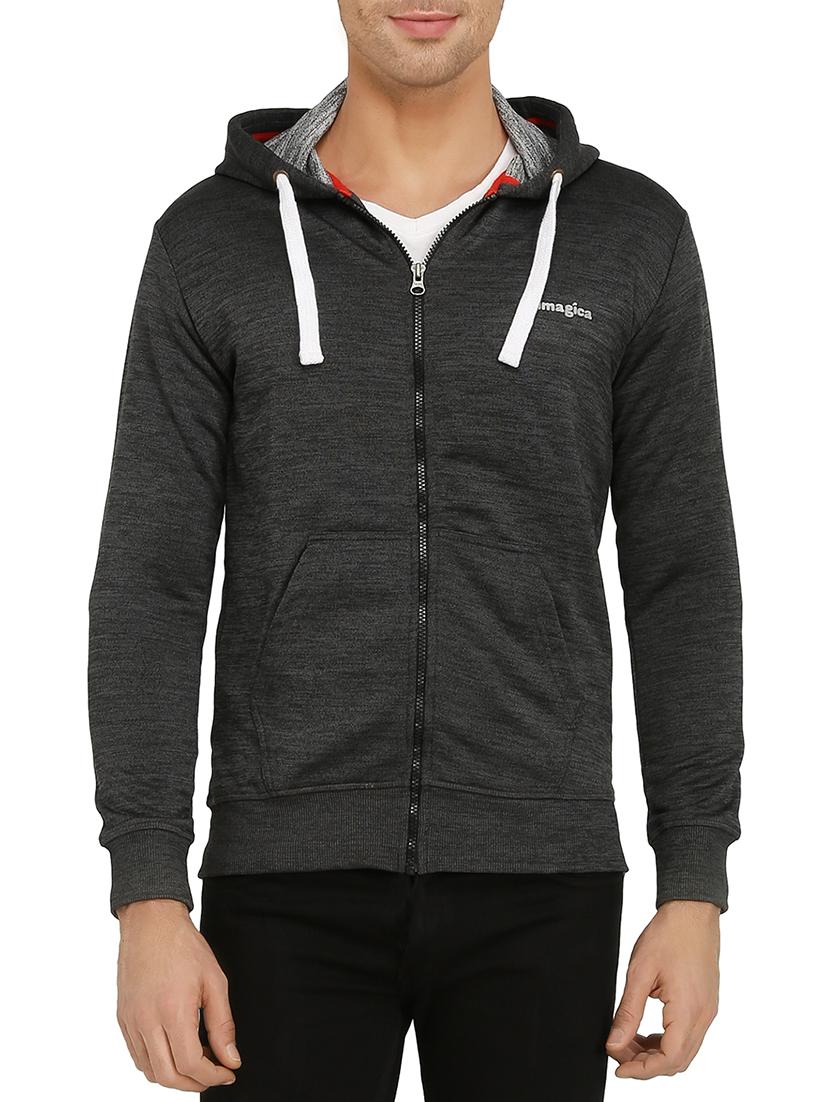black fleece sweatshirt - 15294780 - Zoom Image - 0