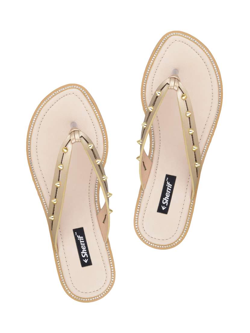 gold toe separator flip flop