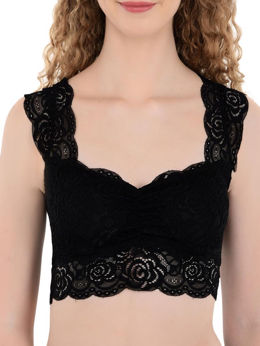 scallop hem lace bralette - 15297110 - Zoom Image - 0
