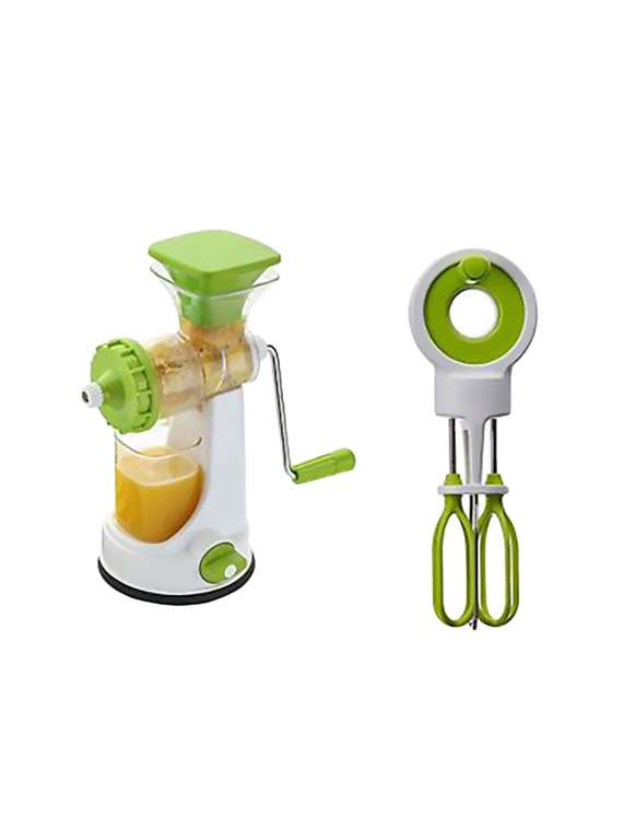 fruit and vegetable smart manual juicer + 1 pc power free hand blander