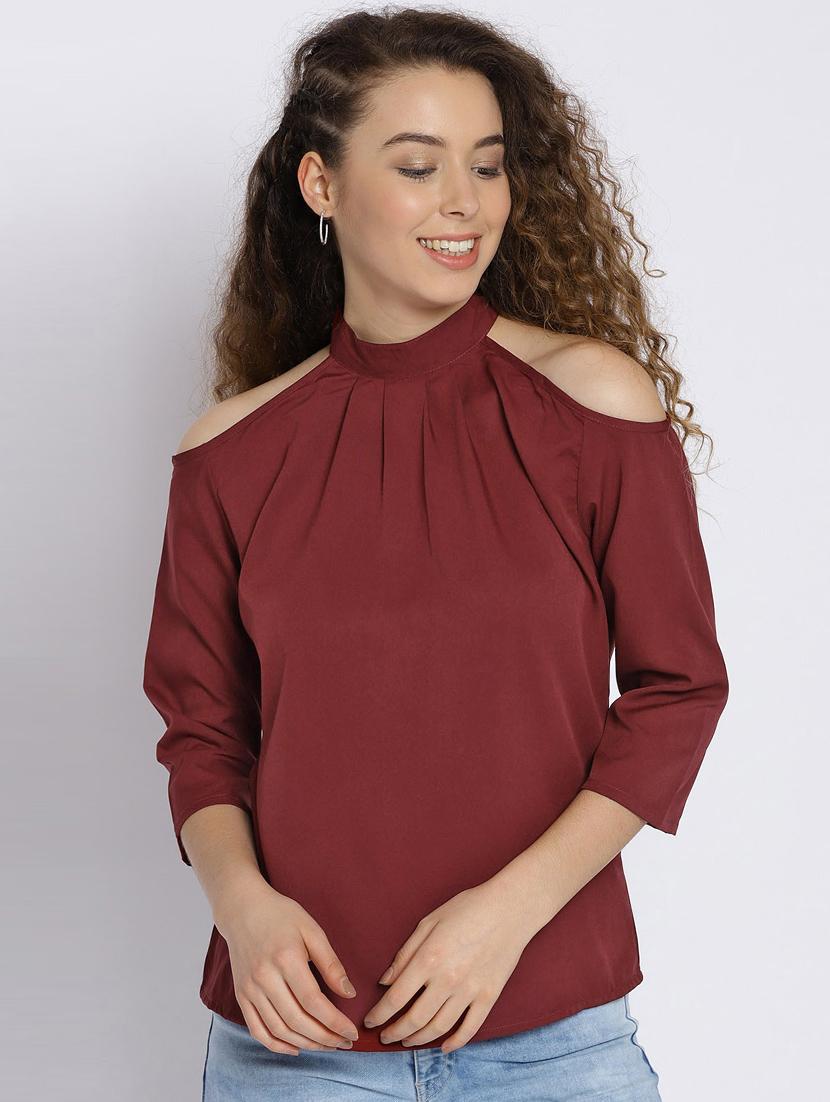 women's straight high neck top - 15300797 - Zoom Image - 0