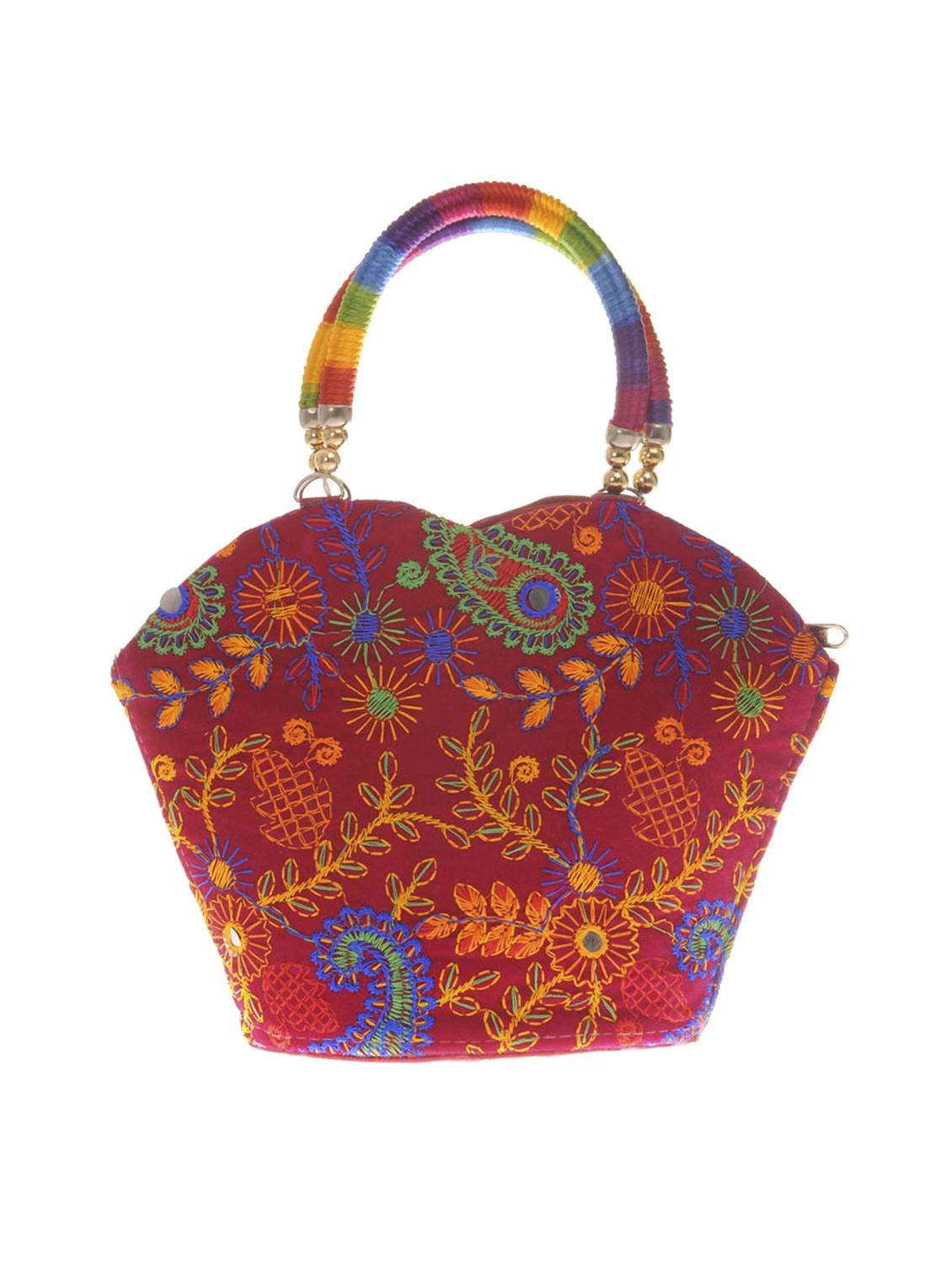 red cotton polyester blend handbag - 15304687 - Zoom Image - 0