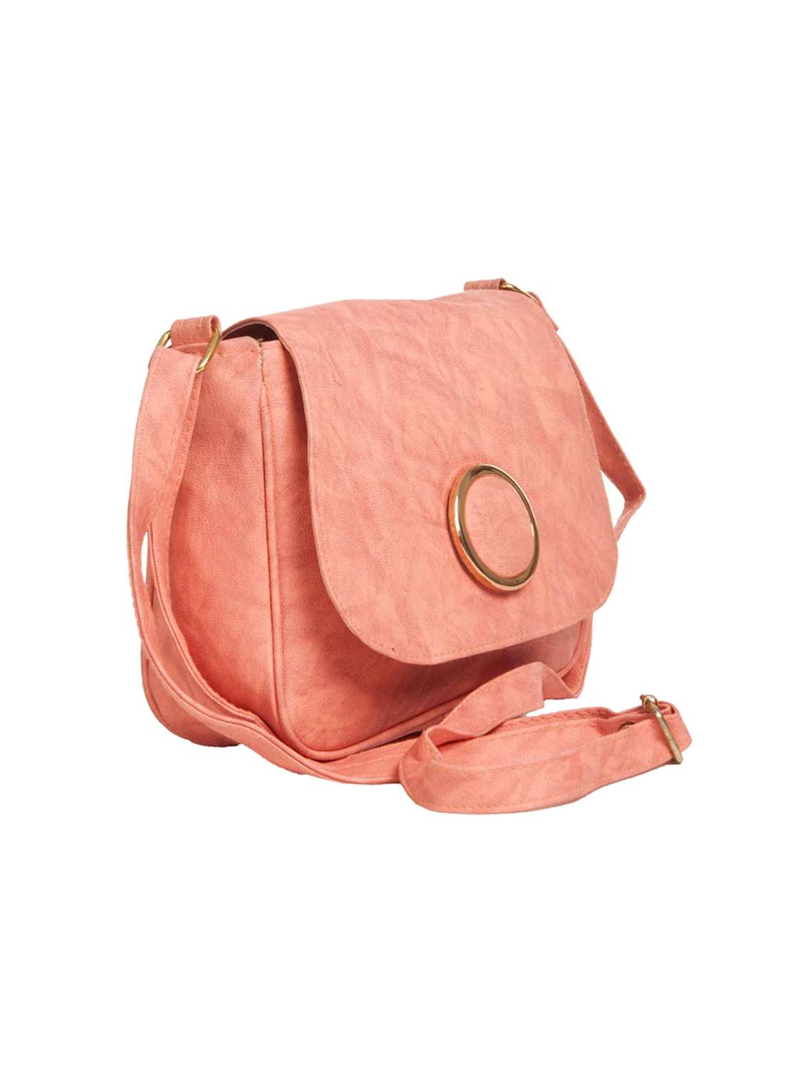 orange leatherette (pu) sling bag - 15304722 - Standard Image - 3