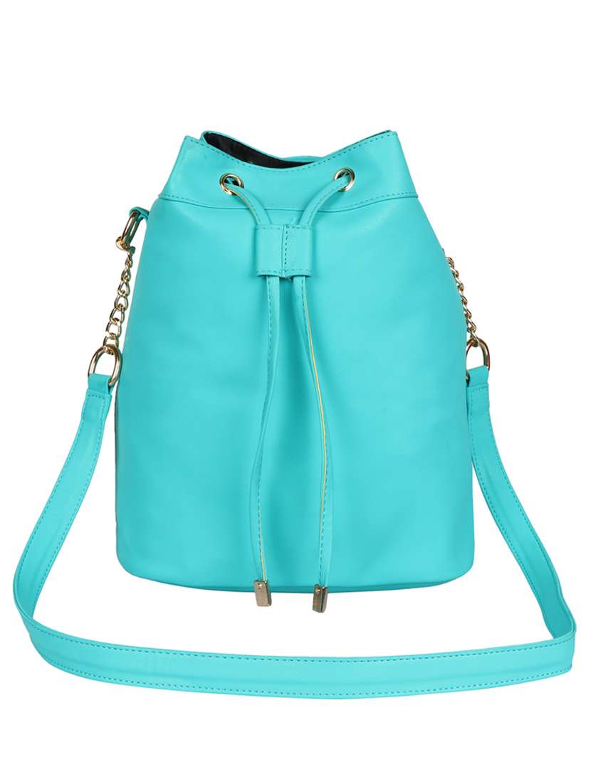 Buy online Sky Blue Regular Sling Bag from bags for Women by Lychee