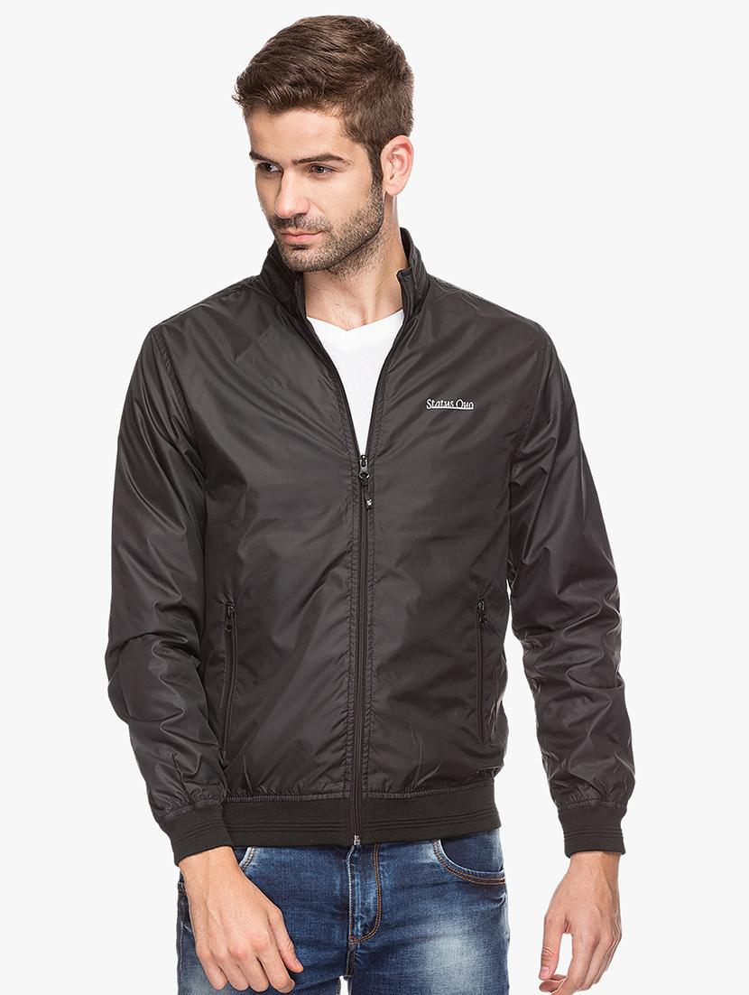 black nylon casual jacket - 15308195 - Zoom Image - 0