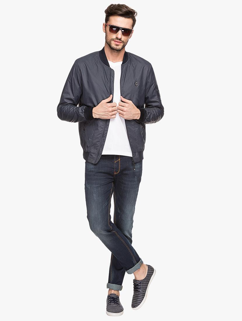 blue nylon casual jacket - 15308200 - Standard Image - 3