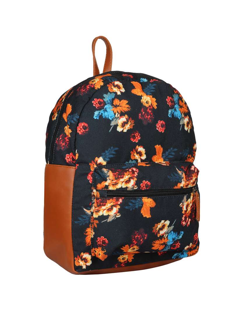 multi colored leatherette (pu) regular backpack