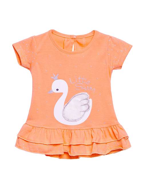 orange cotton frock - 15315792 - Standard Image - 0