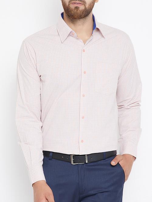 pink cotton formal shirt - 15316064 - Standard Image - 0