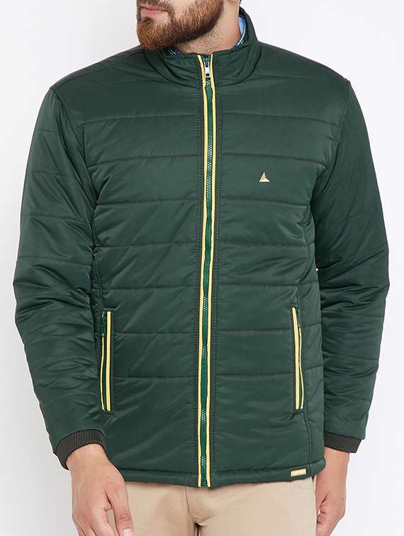 green nylon blend puffer jacket - 15316067 - Zoom Image - 0