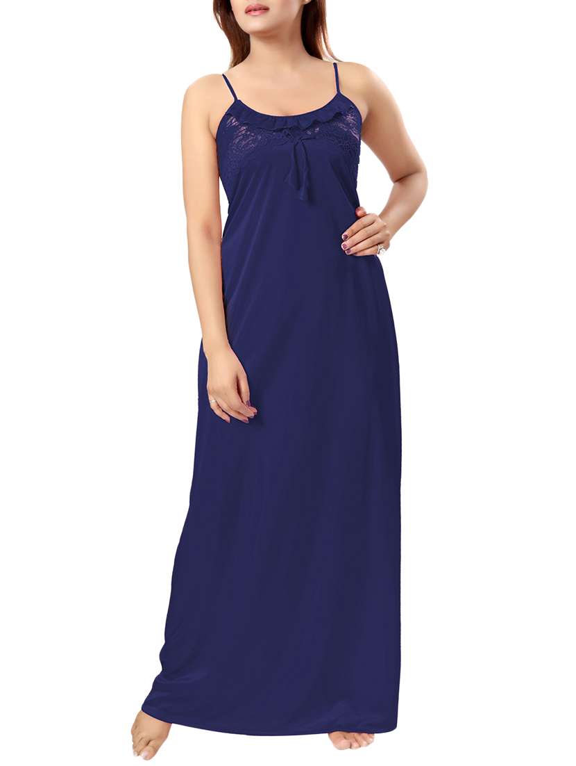 lace detail cami nighty - 15317951 -  Zoom Image - 0