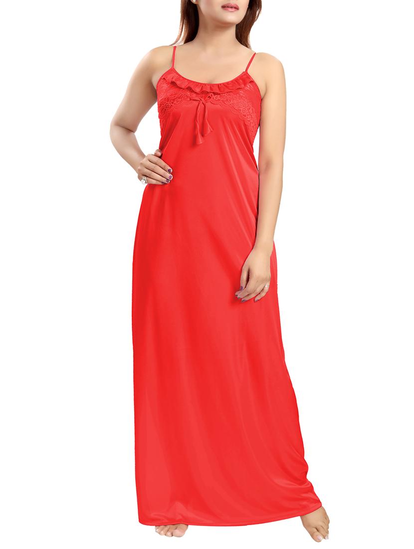 lace detail cami nighty - 15317952 - Zoom Image - 0