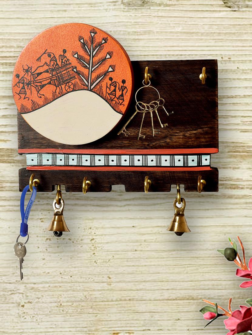 sheesham & mdf wood hand painted key holder - 15326635 - Zoom Image - 0