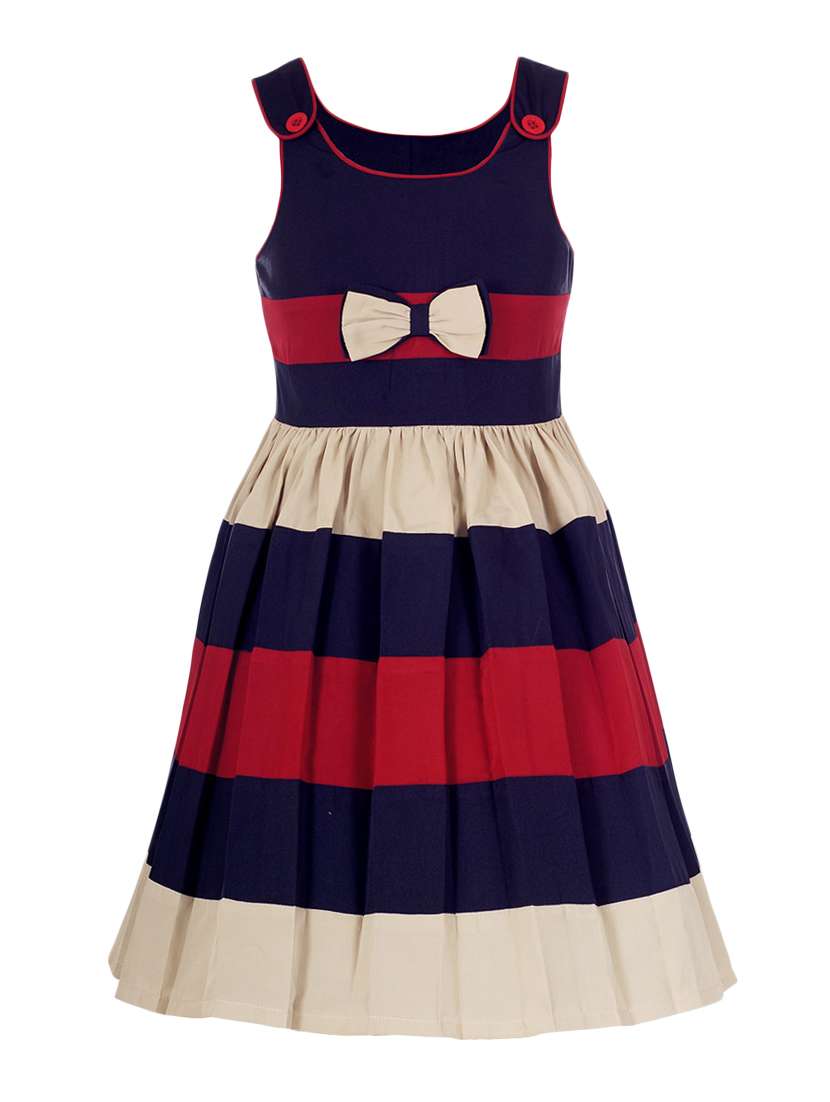 blue polyester frock