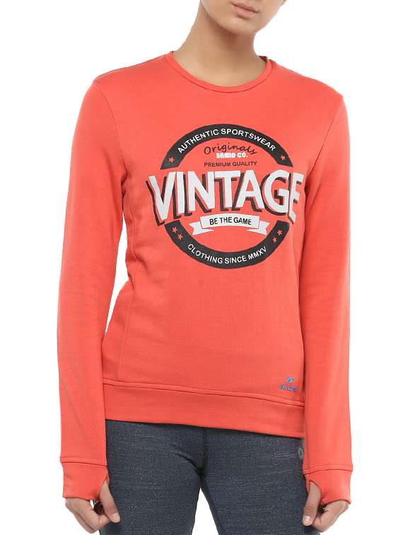 slogan printed sweatshirt