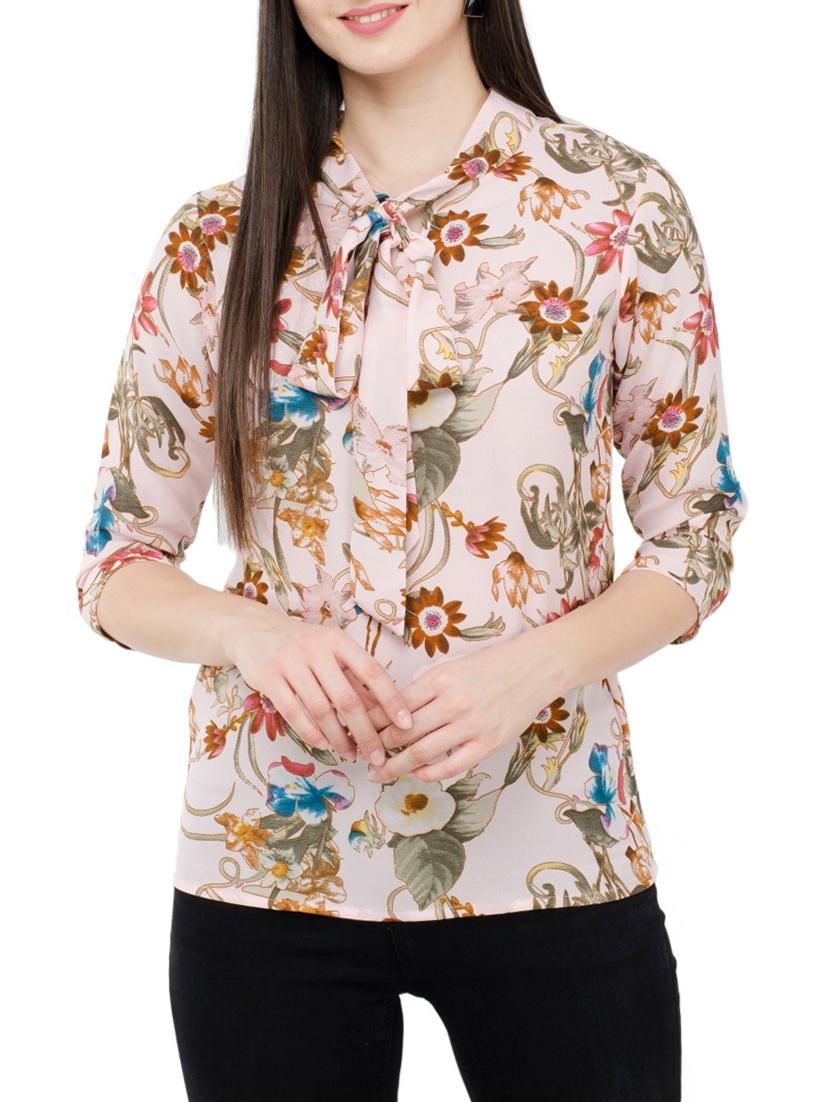 self tie neck top - 15331432 - Zoom Image - 0