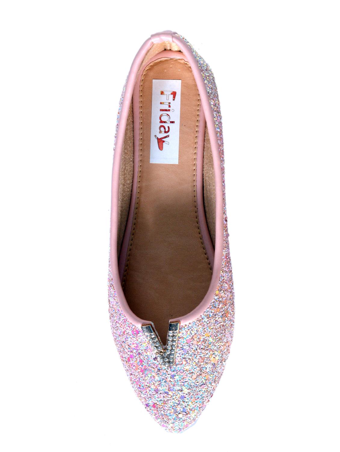 pink pu slip on ballerina - 15339295 - Standard Image - 3