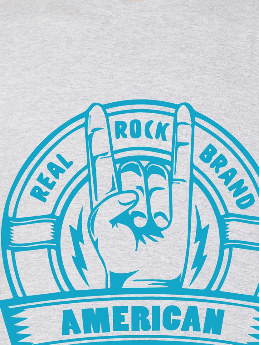 grey cotton chest print tshirt - 15340699 - Standard Image - 3