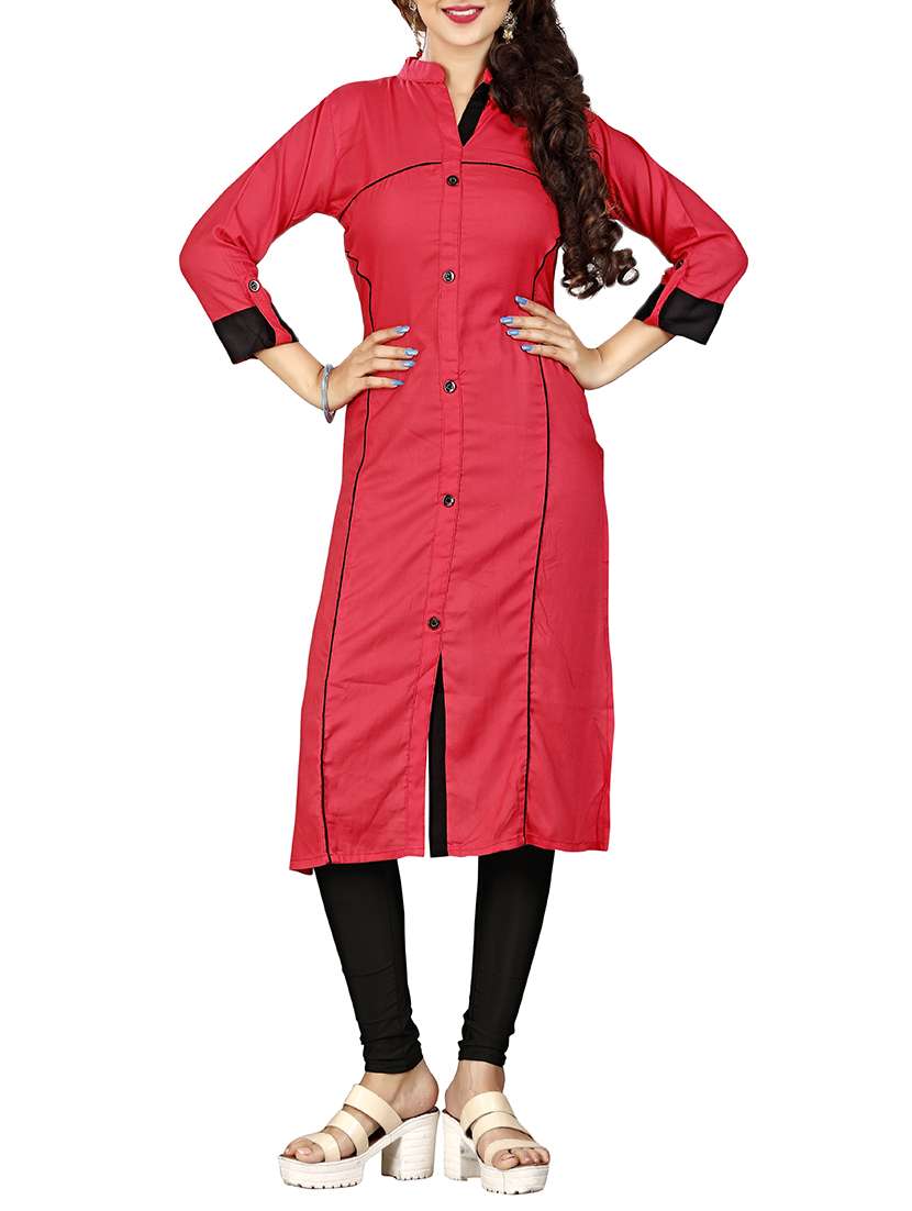 straight piping kurta