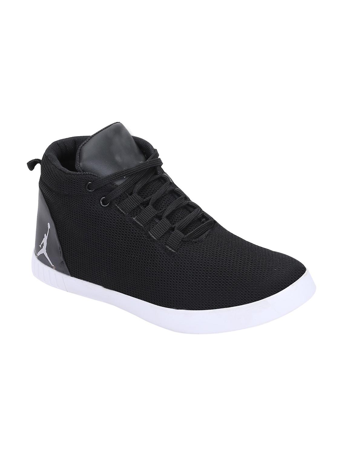 black mesh lace up sneaker - 15348481 - Zoom Image - 0