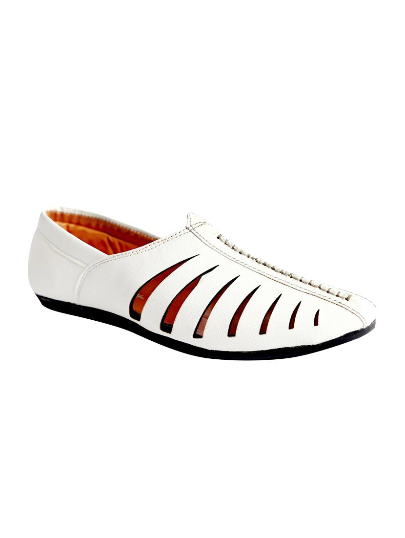 white leatherette slip on juti - 15351307 -  Zoom Image - 0