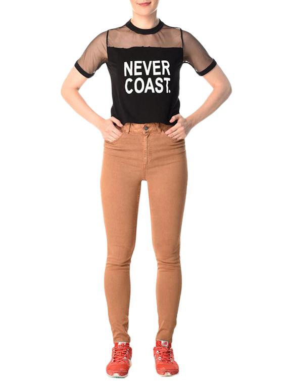 high waist denim jeans - 15352397 - Standard Image - 3