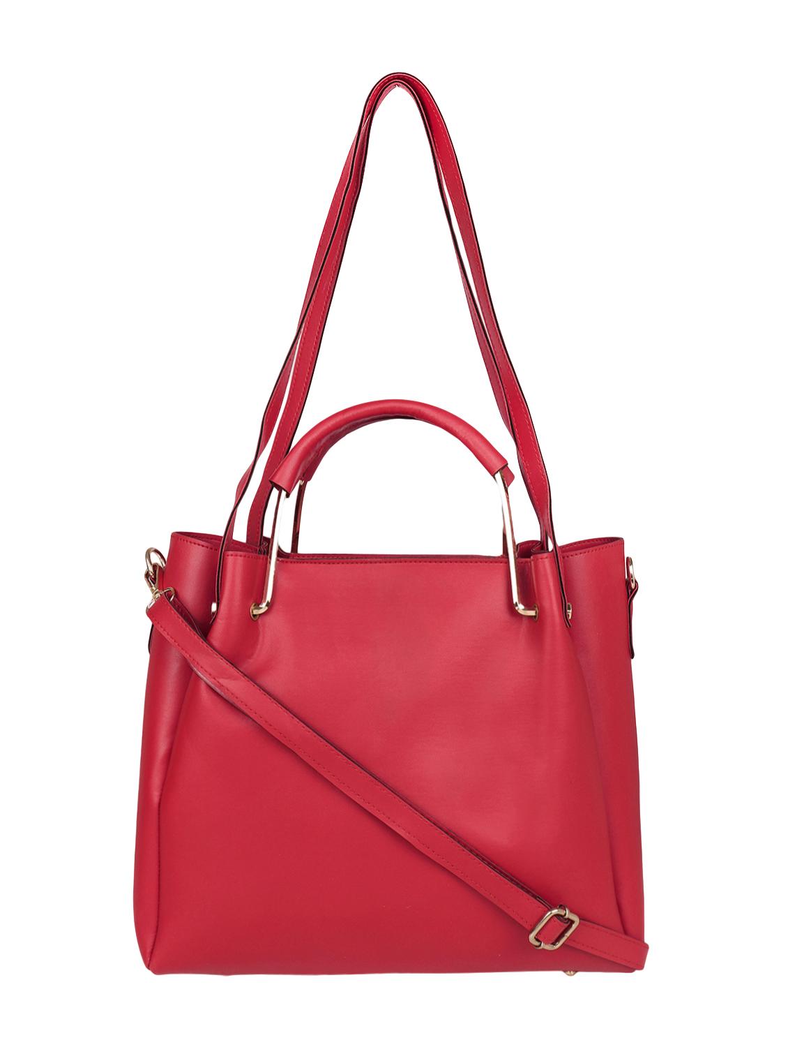 pink leatherette (pu) regular tote - 15352916 - Zoom Image - 0