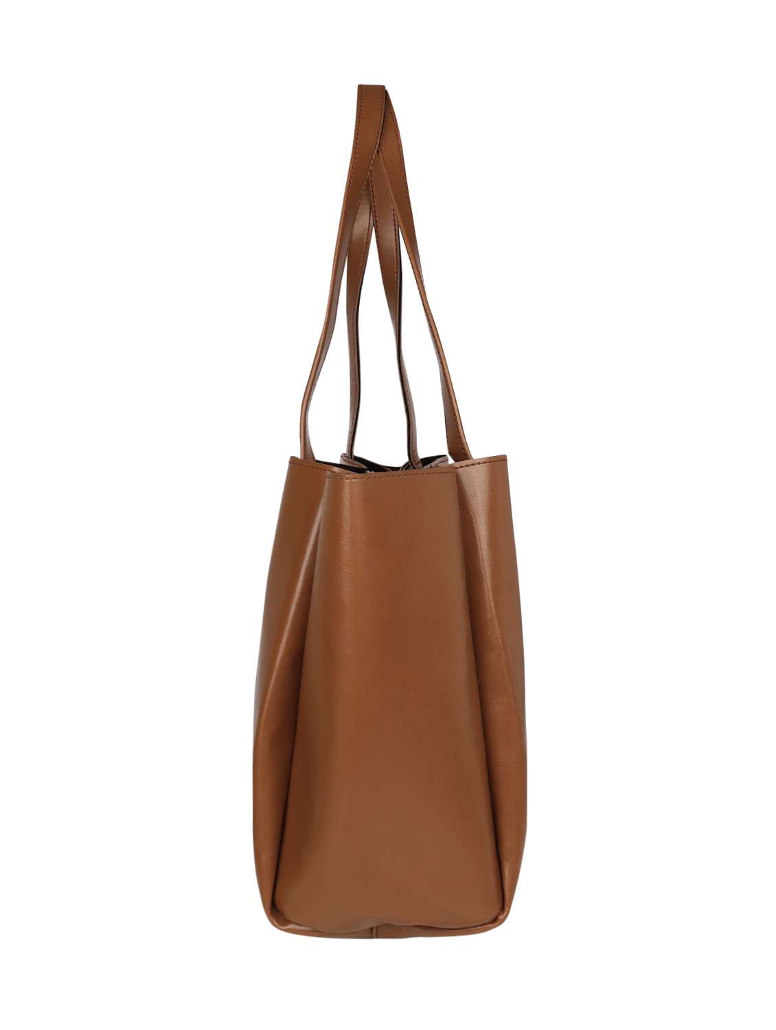 brown leatherette (pu) handbag - 15352925 -  Standard Image - 3
