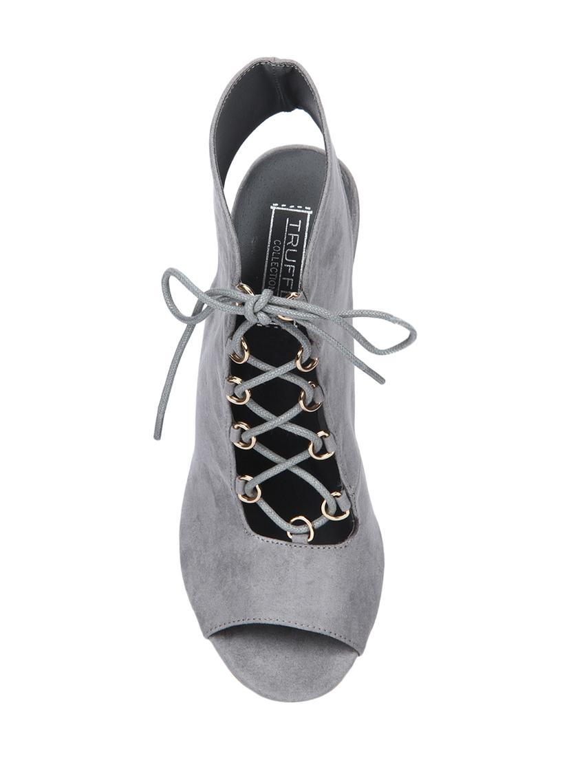 grey lace-up sandals - 15354093 - Standard Image - 3