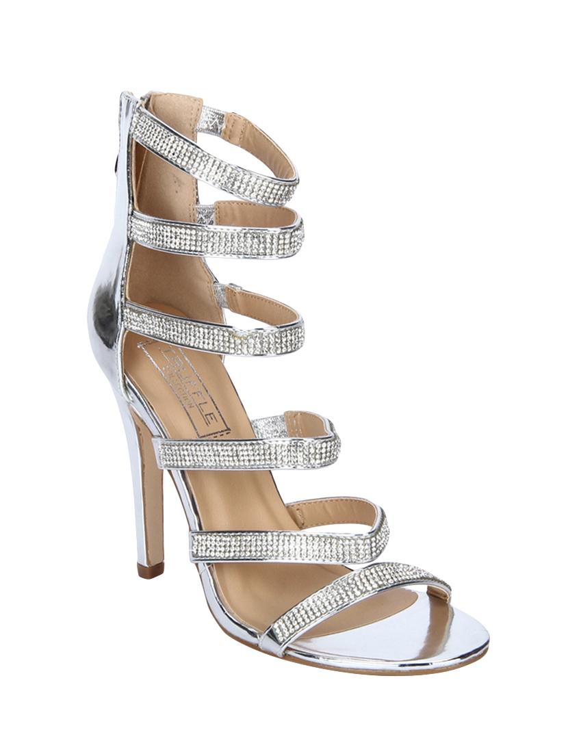 silver closed back sandals - 15354098 - Zoom Image - 0