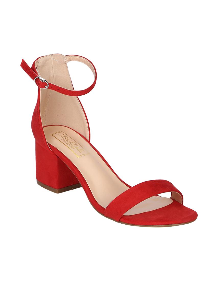 red ankle strap sandals - 15354103 - Zoom Image - 0