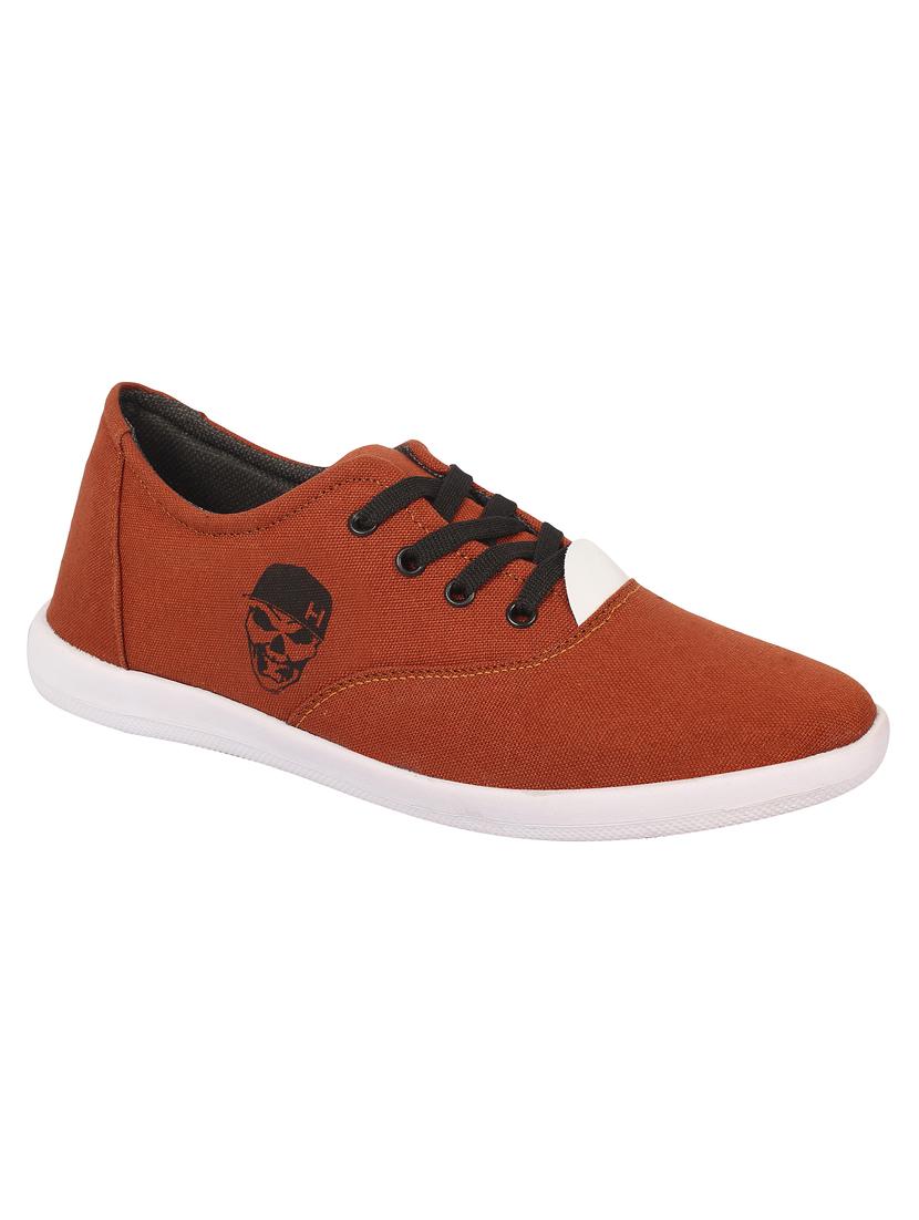 brown canvas lace up sneaker - 15360950 -  Zoom Image - 0