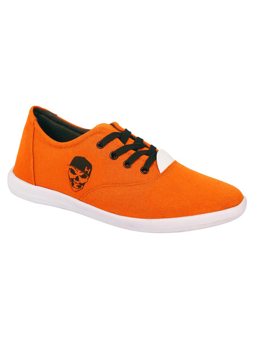 orange canvas lace up sneaker - 15360952 - Zoom Image - 0