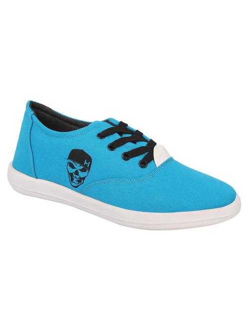 light blue canvas lace up sneaker - 15360954 - Standard Image - 0