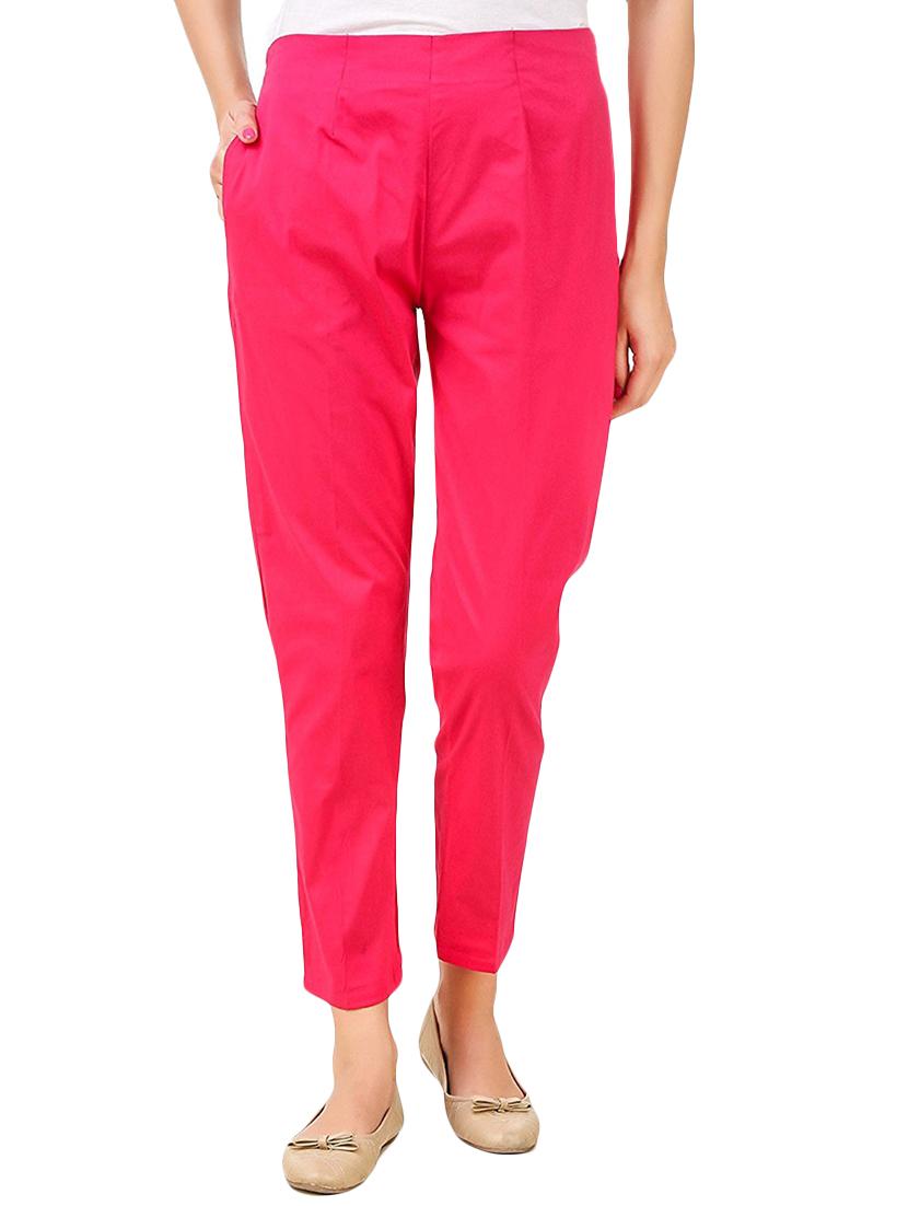 flat front solid trouser - 15361656 - Zoom Image - 0