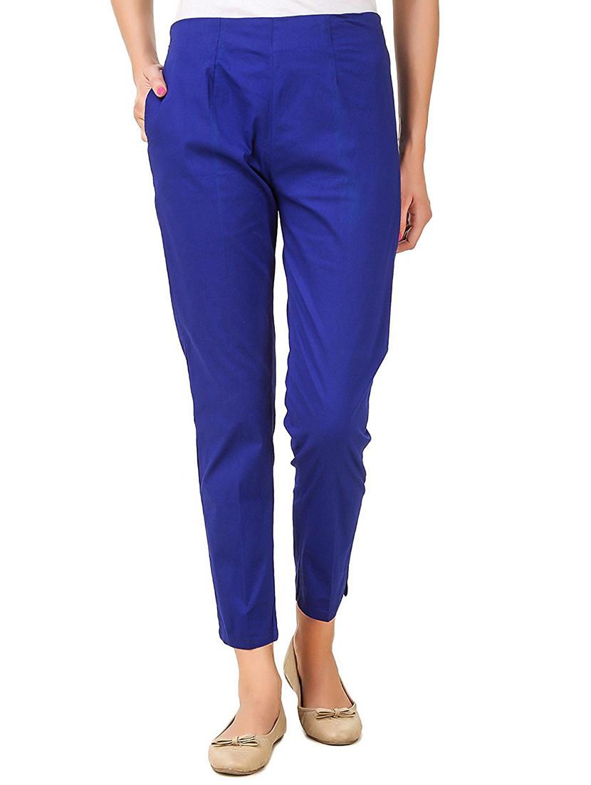 flat front solid trouser - 15361660 - Zoom Image - 0