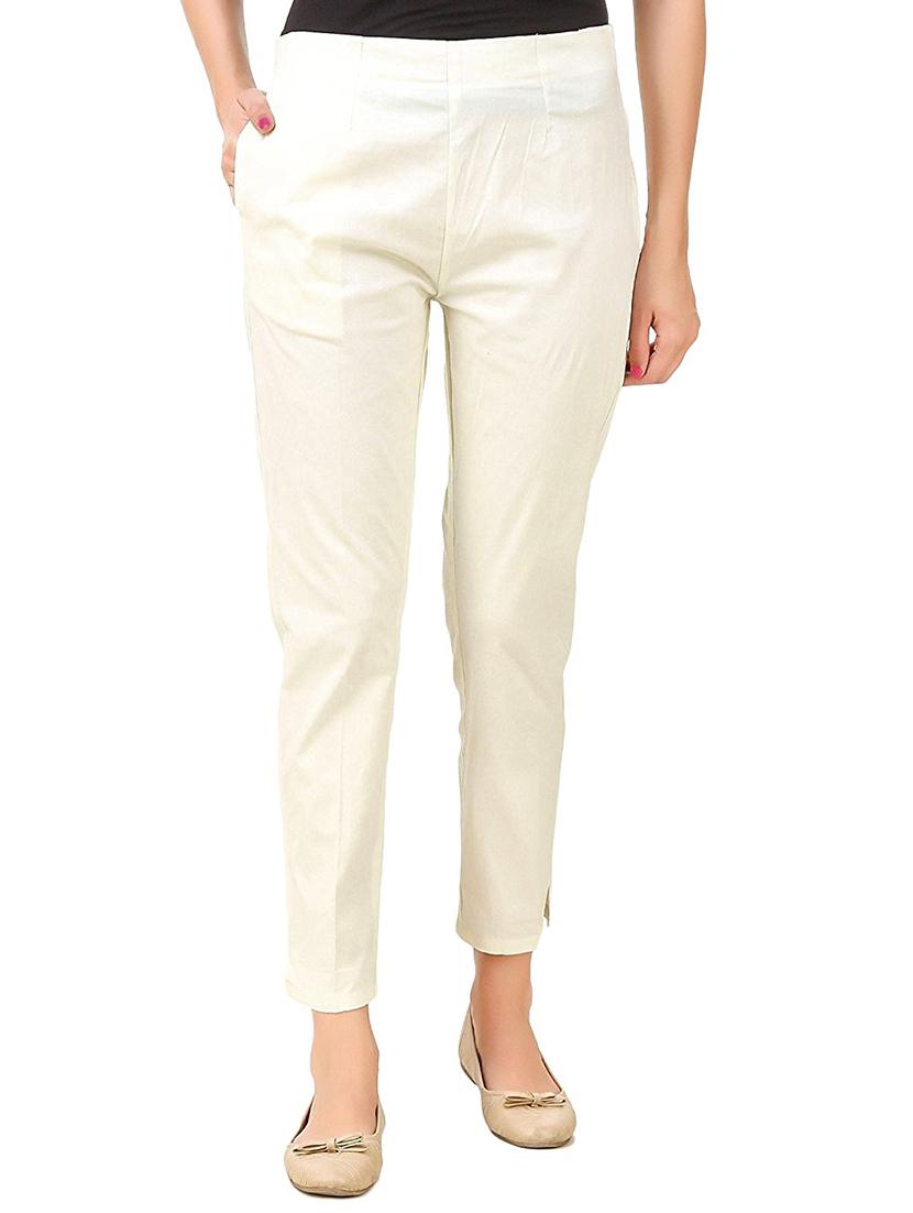 flat front solid trouser - 15361662 -  Zoom Image - 0