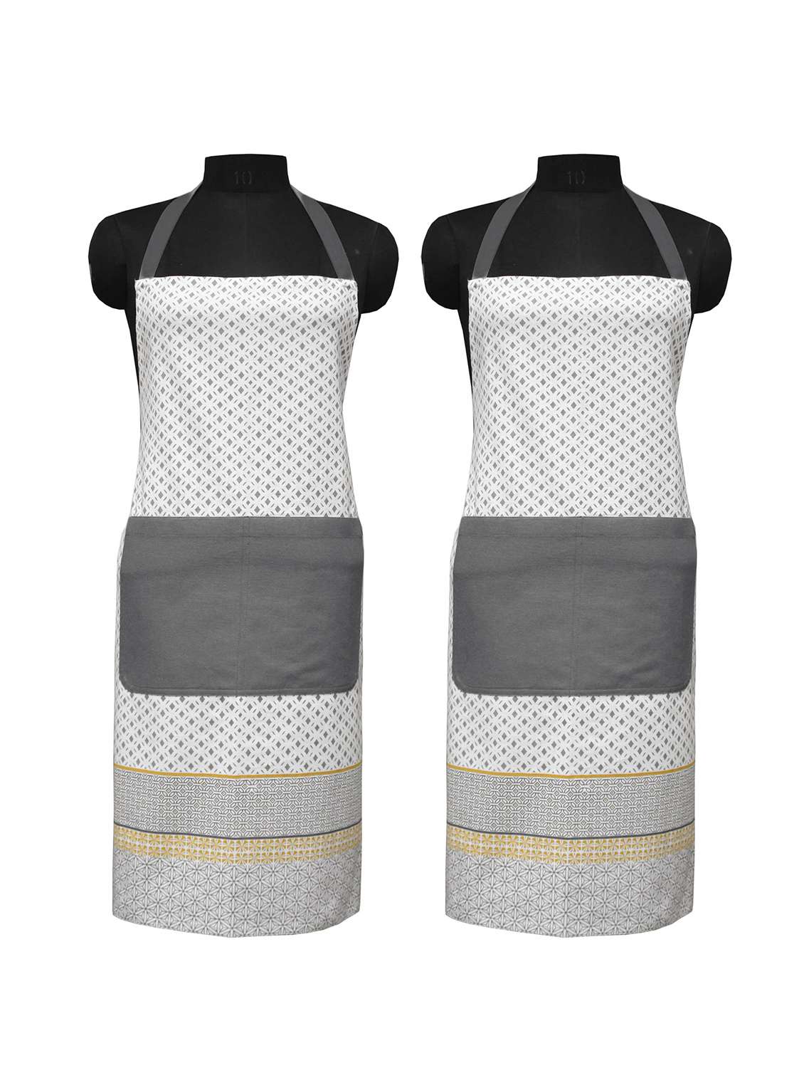 printed kitchen apron (set of 2)