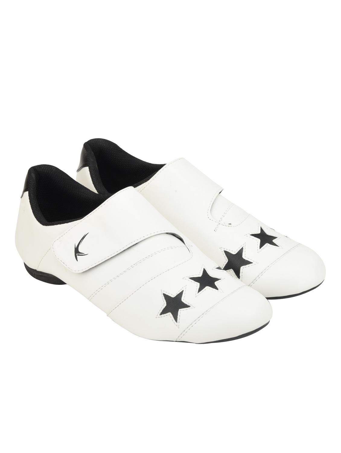 white leatherette casual slip ons - 15363900 - Standard Image - 3