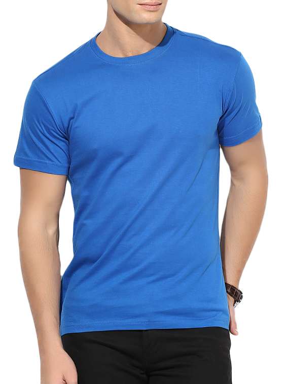 blue cotton t-shirt - 15364036 - Zoom Image - 0