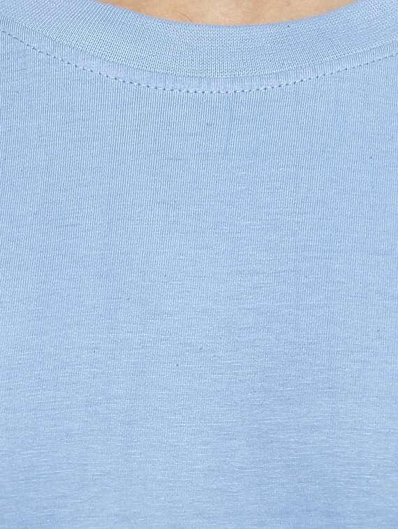 light blue cotton t-shirt - 15364038 - Standard Image - 3