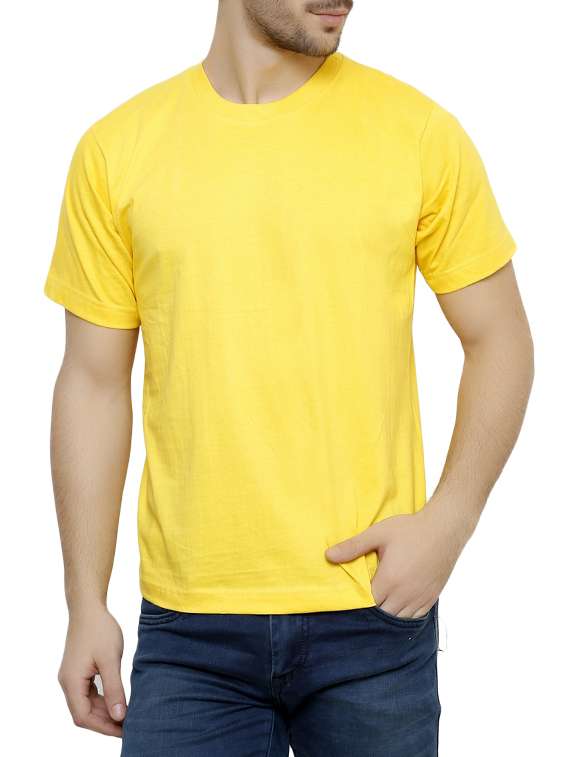 yellow cotton t-shirt - 15364040 - Zoom Image - 0