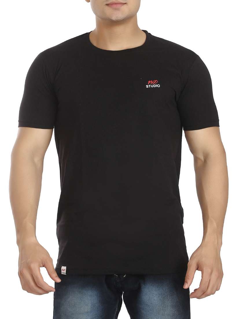 black cotton t-shirt - 15366955 -  Zoom Image - 0