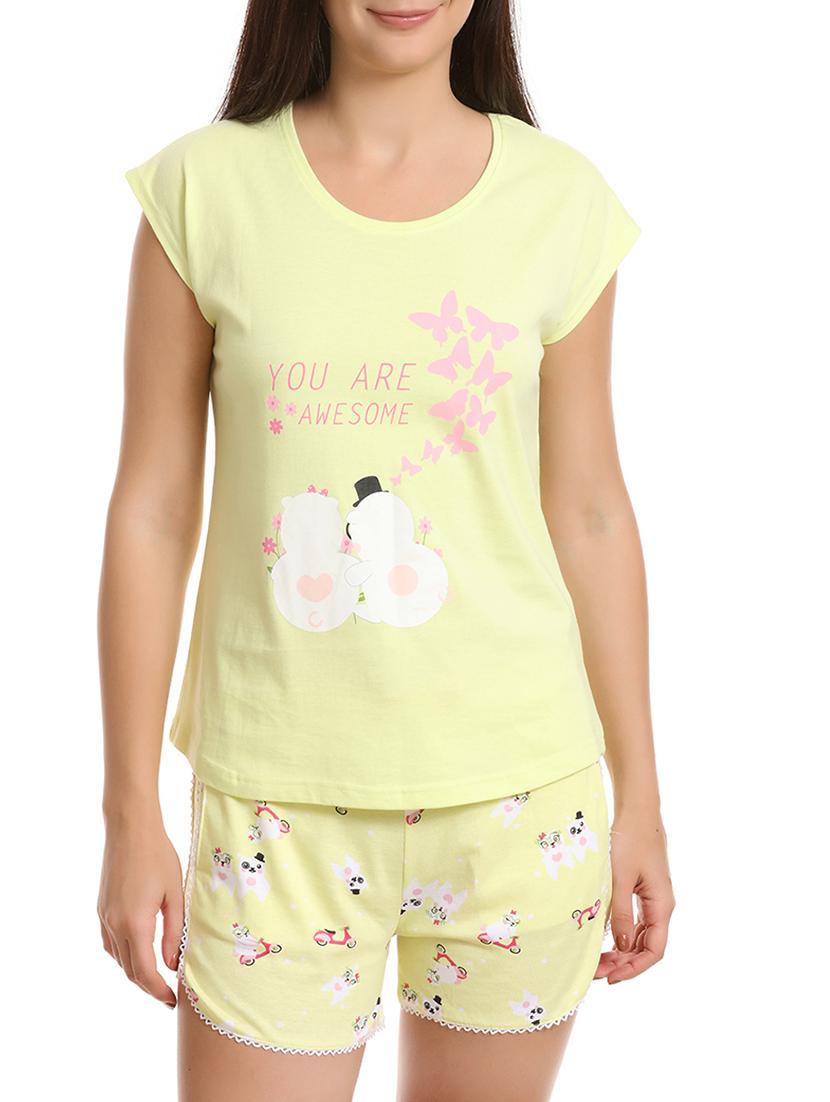 printed nightwear shorts set - 15367292 - Zoom Image - 0