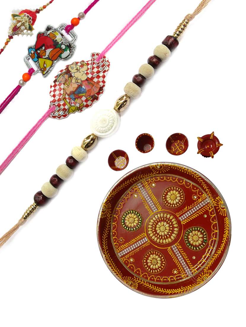 Decorative Rakhi with Pooja Thali