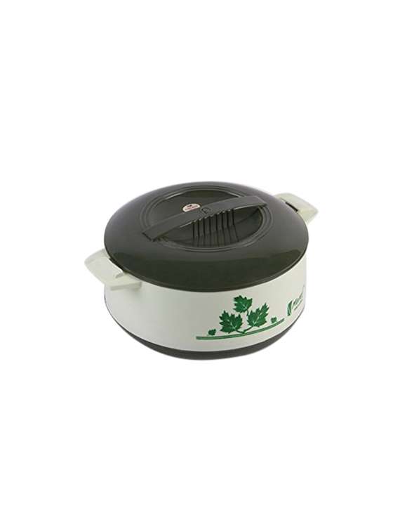 plastic casserole, 2000 ml, set of 2, green