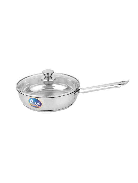 Stainless Steel Fry Pan With Glass Lid