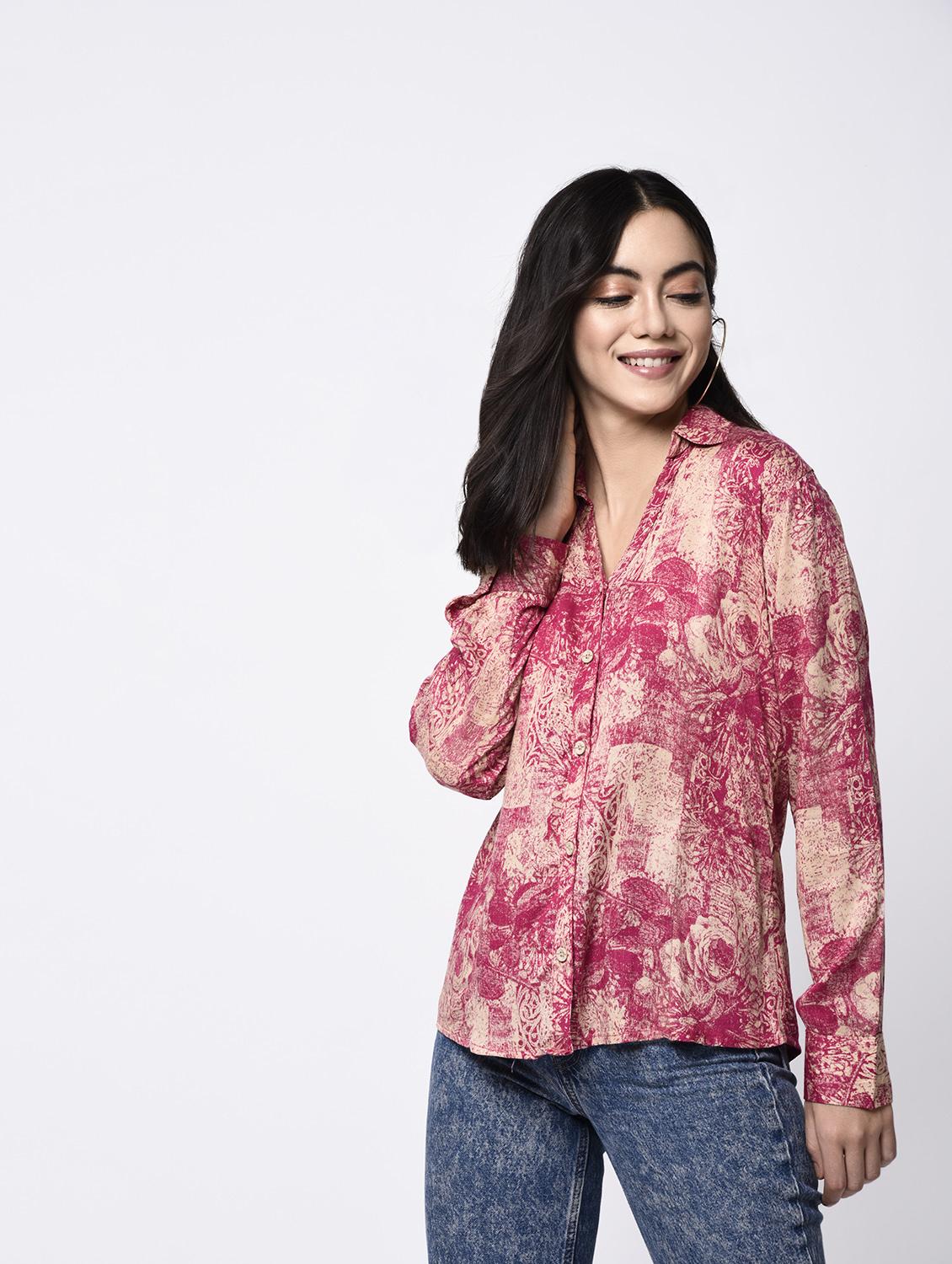 abstract print shirt - 15384540 -  Zoom Image - 0