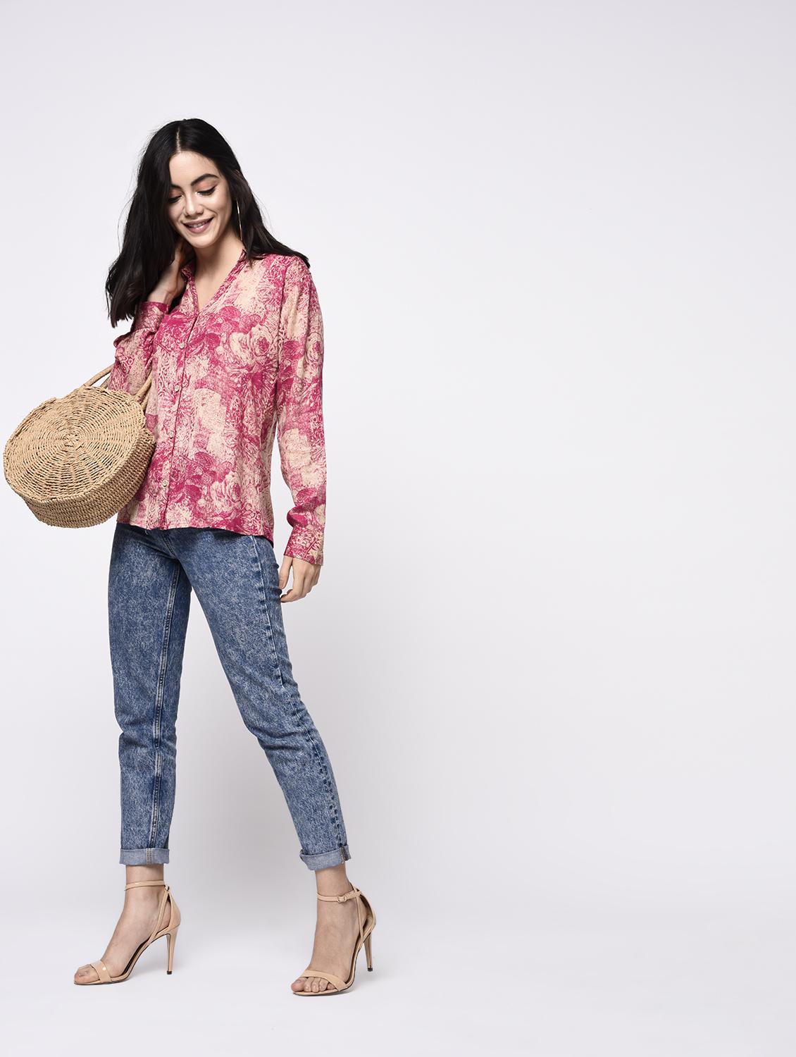 abstract print shirt - 15384540 - Standard Image - 3