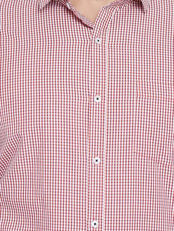 red cotton casual shirt - 15386646 - Standard Image - 3
